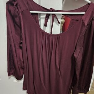 Banana Republic Elegant Maroon Women's Top